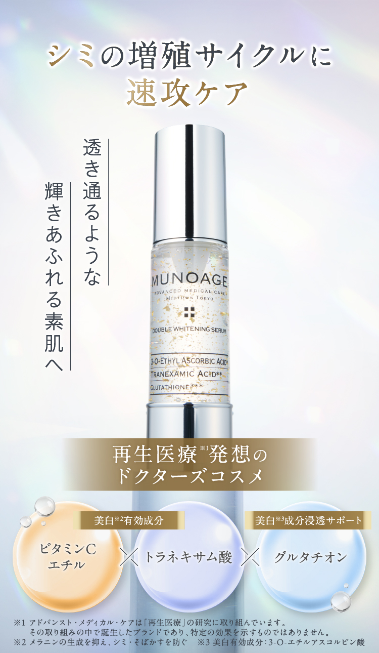 あきらめていたシミ濁りくすみに